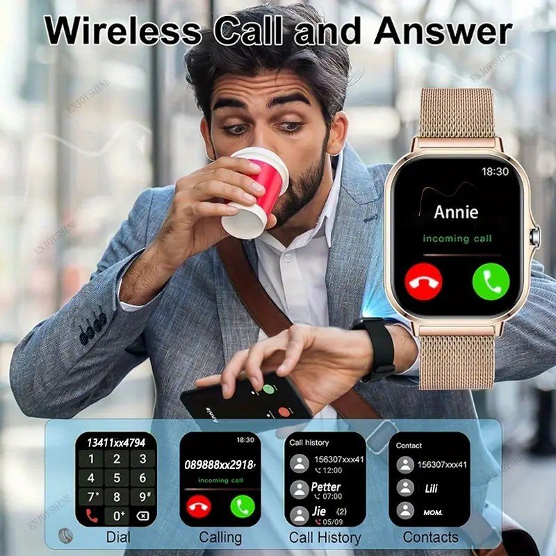 New Smartwatches Now On Sale, Featuring Message Alerts, Call Answering, Health Monitoring, Activity Tracking, Notification Reminders, And Fitness Functions.Not Waterproof - Image 3