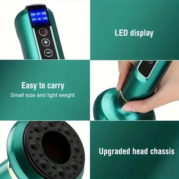 Body Gua Sha Scraping Massager. 12 Level Electric Vacuum Cupping Massager, Rechargeable And Cordless. Perfect For Halloween, Christmas And Birthday Gifts - Image 5
