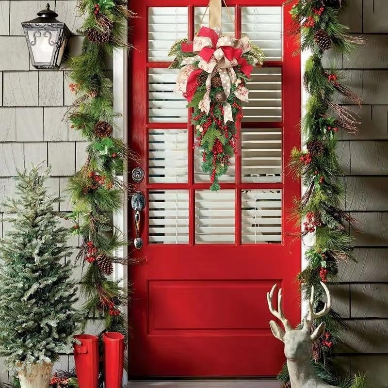 A Christmas Door Hanging Christmas Decorations Holiday Accessories Birthday Party Supplies - Image 9