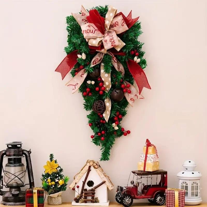 A Christmas Door Hanging Christmas Decorations Holiday Accessories Birthday Party Supplies - Image 5