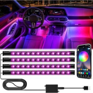 Winzwon Car Interior Lights, LED Lights For Halloween Car Accessories
