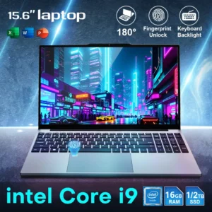 15.6 inch Gaming Laptop Computer Intel Core i9 10980HK/9900 16GB RAM 1/2TB SSD Fingerprint Unlock Notebook Laptops Backlight