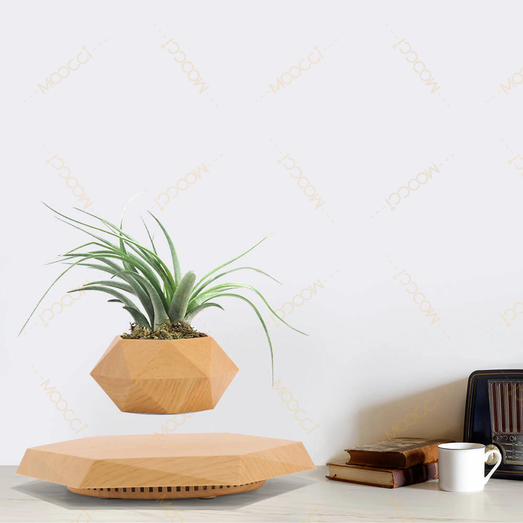 Modern Indoor Decor Rotation Magnetic Levitation Floating Flower Pot Best Gift Lovers Wedding Anniversary Smart Planters - Image 3