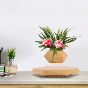 Modern Indoor Decor Rotation Magnetic Levitation Floating Flower Pot Best Gift Lovers Wedding Anniversary Smart Planters