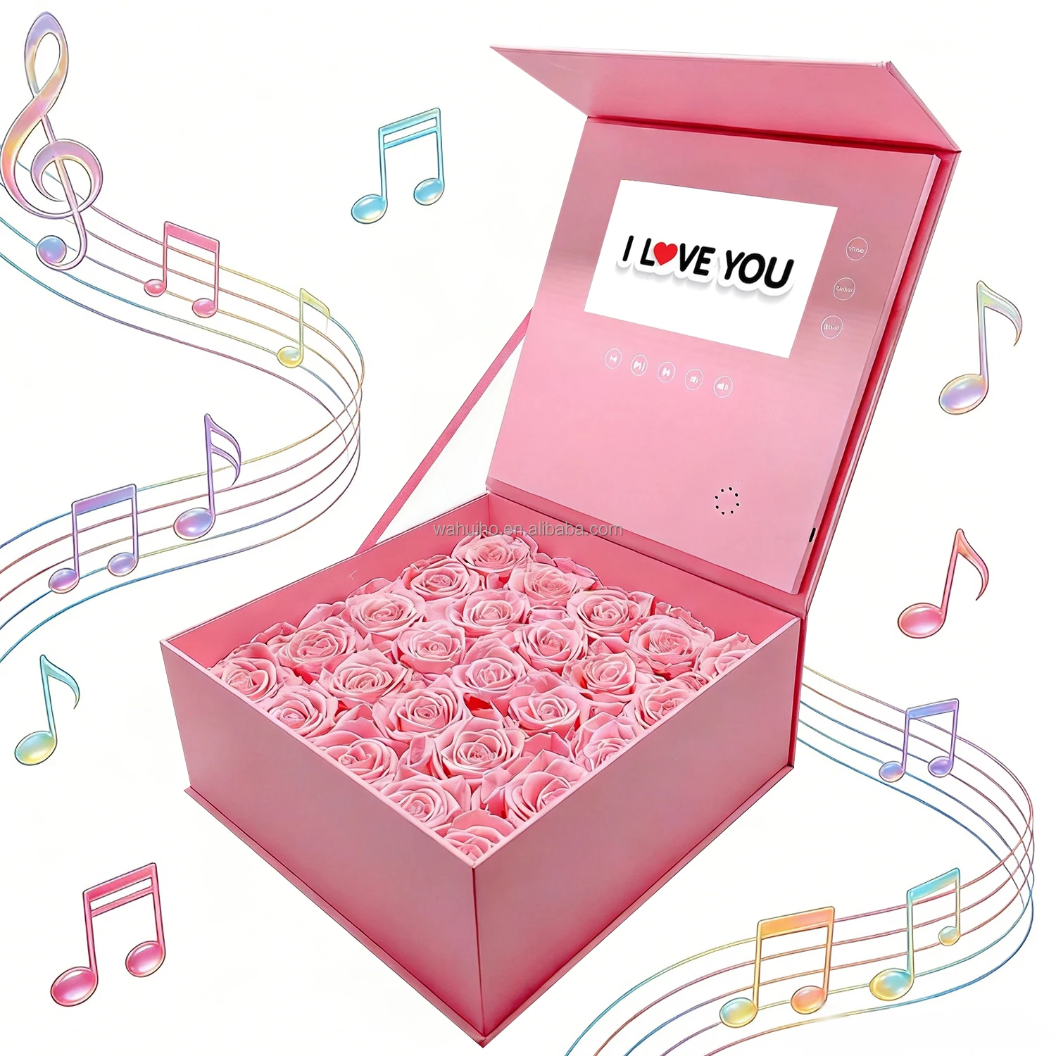 Digital Music Eternal Long Lasting Roses Box Dried Flower Real Natural Gifts Preserved Floral Handmade Rose in Box - Image 8
