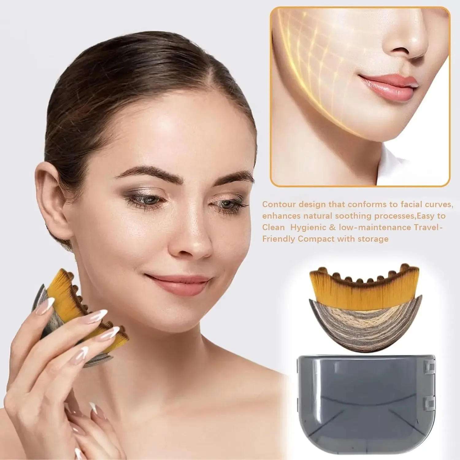 Lymphatic Contour Face Drainage Massager for Face,Ergonomically - Image 2