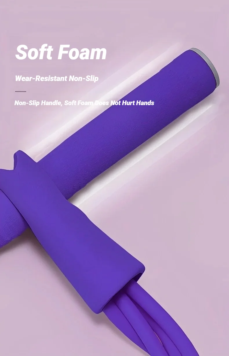 Four-Tube Pedal Tensioner Multi-Functional Household Fitness Equipment Yoga Abdominal Strengthening Elastic Band Tension Rope - Image 13