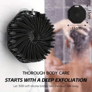 Bath Soft Silicone Back Brush Bath Shower Sponge Scrubbing