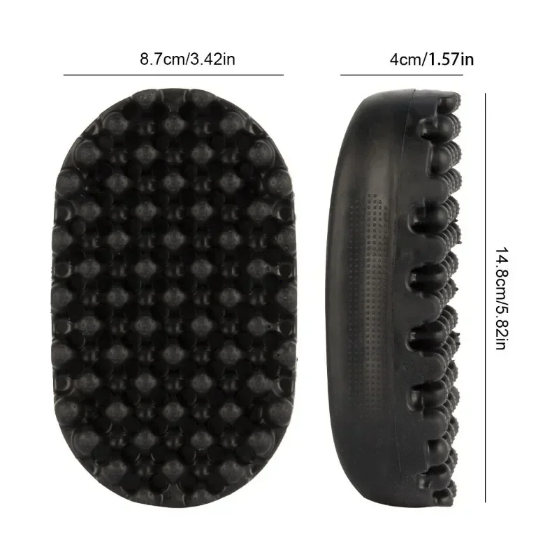 Portable Silicone Hair Brush Washable Durable Rubber - Image 7