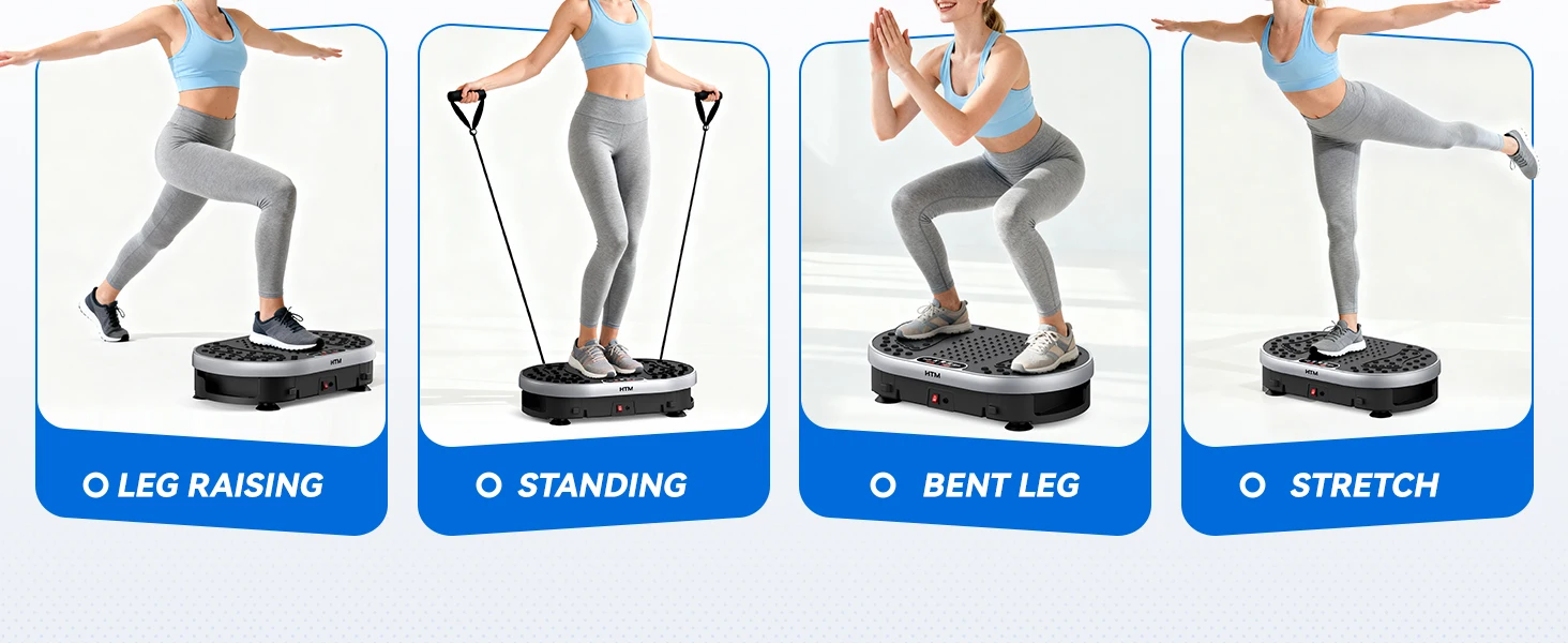 Vibration Plate Exercise Machine 120 Speed Levels 9 Preset Programs Home Fitness Equipment Weight Loss Fat Burning Muscle Toning - Image 12