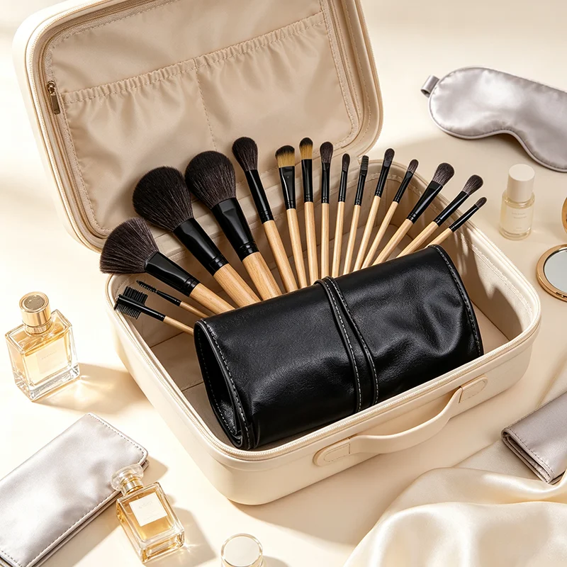 Gift Bag and Sponge for 24 pcs Makeup Brush Sets Cosmetics - Image 7