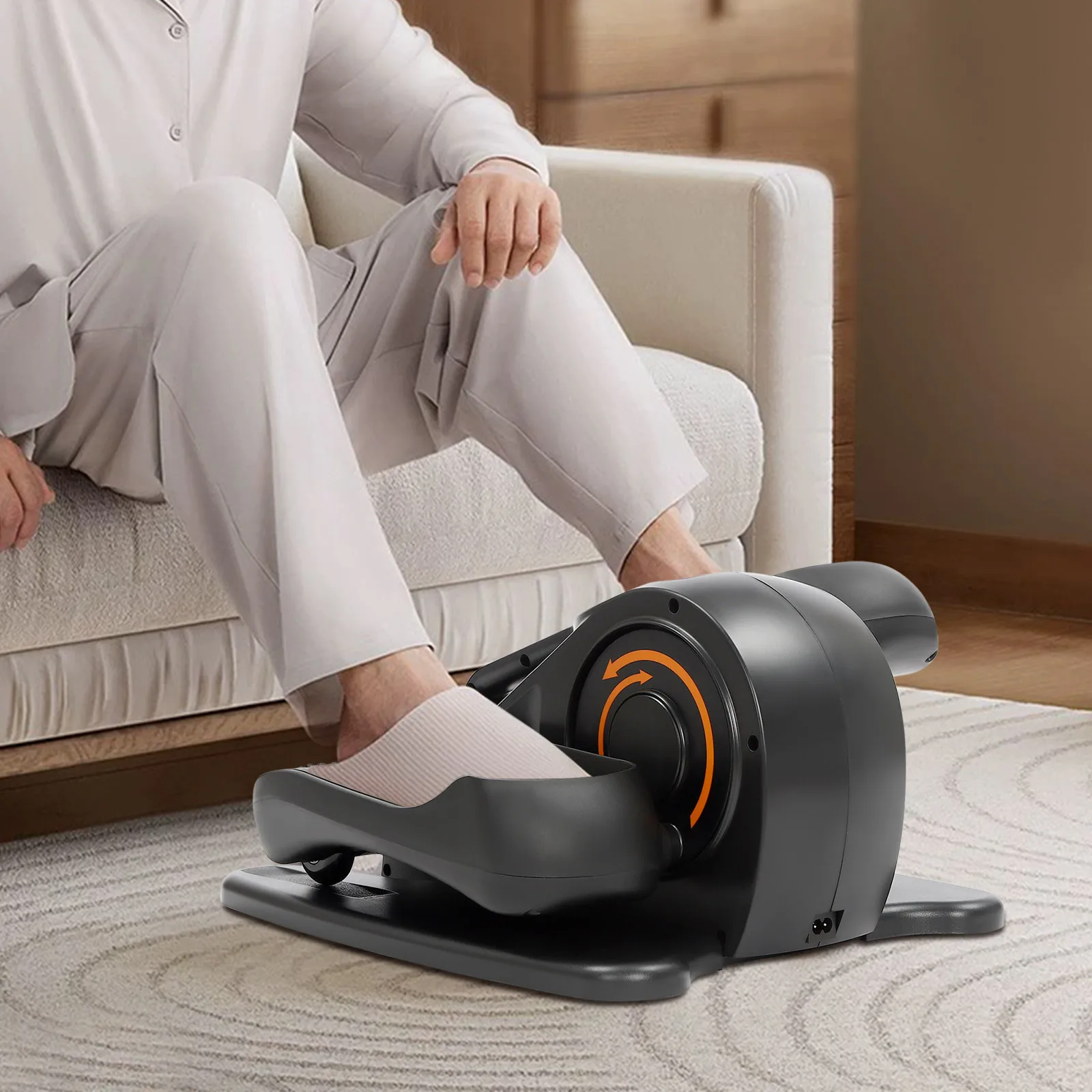 Step Fitness Machine, Under Desk Elliptical, Stepper Electric Compact Adjustable Bidirectional Quiet No Assembly for Home Indoor Gym - Image 4