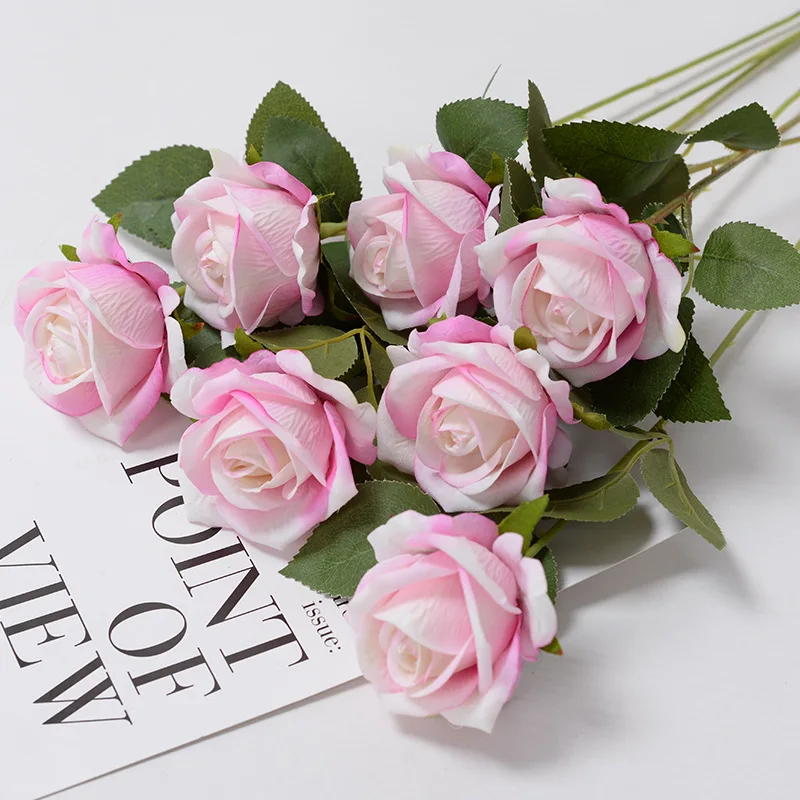 3/5/10/20pcs Roses Artificial Flowers Rose Flower Branch Artificial Red Roses Realistic Fake Rose for Wedding Home Decor - Image 11