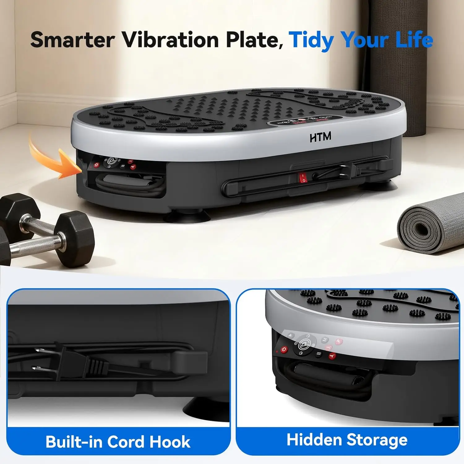 Vibration Plate Exercise Machine 120 Speed Levels 9 Preset Programs Home Fitness Equipment Weight Loss Fat Burning Muscle Toning - Image 6