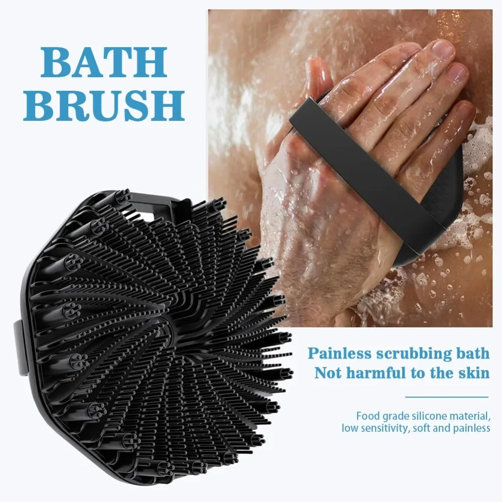 Bath Soft Silicone Back Brush Bath Shower Sponge Scrubbing - Image 5