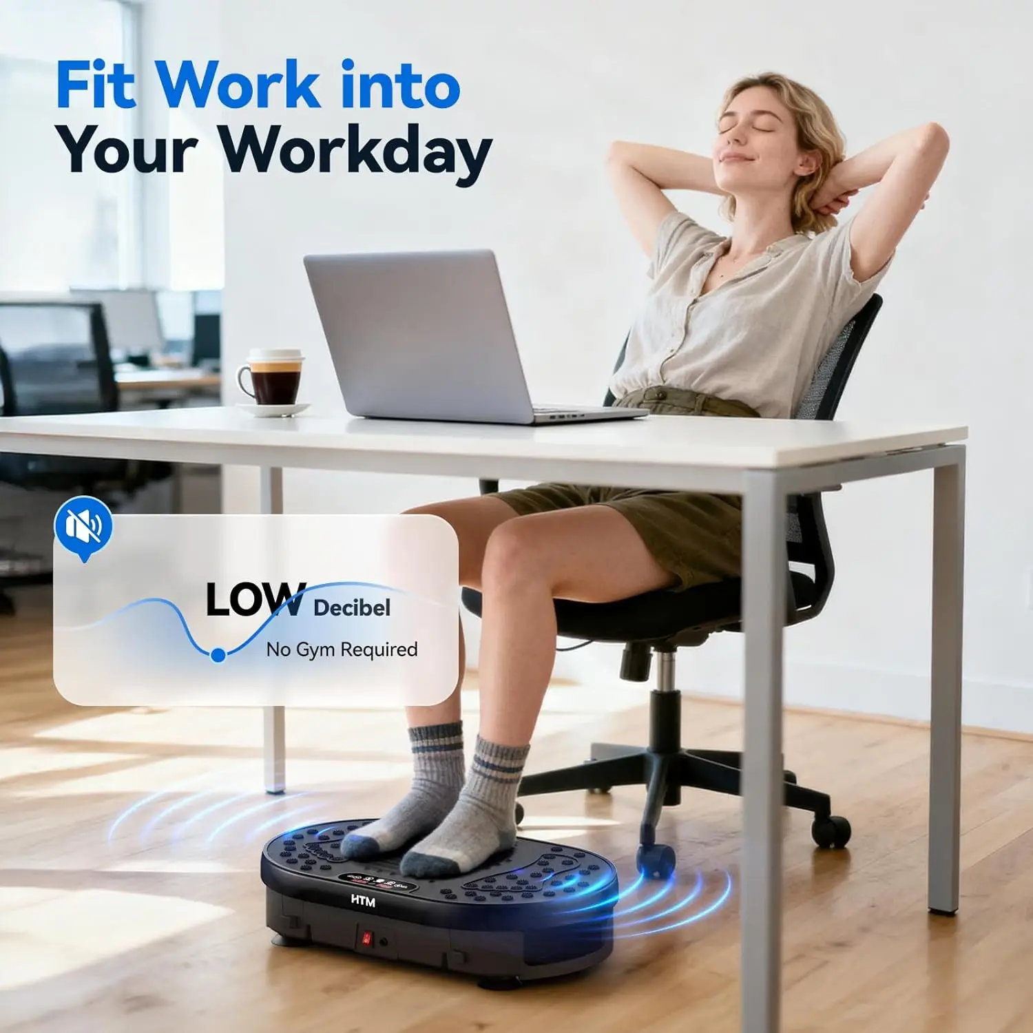 Vibration Plate Exercise Machine 120 Speed Levels 9 Preset Programs Home Fitness Equipment Weight Loss Fat Burning Muscle Toning - Image 21
