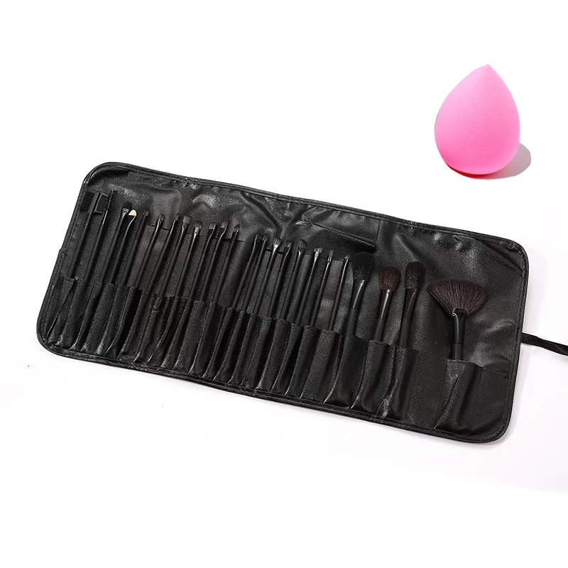 Gift Bag and Sponge for 24 pcs Makeup Brush Sets Cosmetics - Image 8
