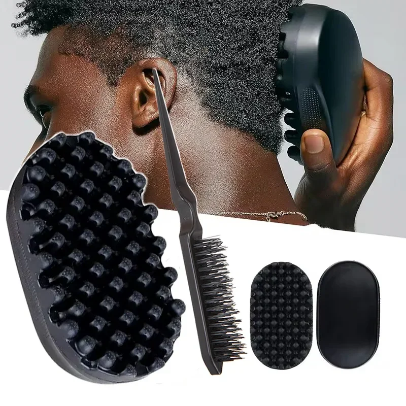 Portable Silicone Hair Brush Washable Durable Rubber