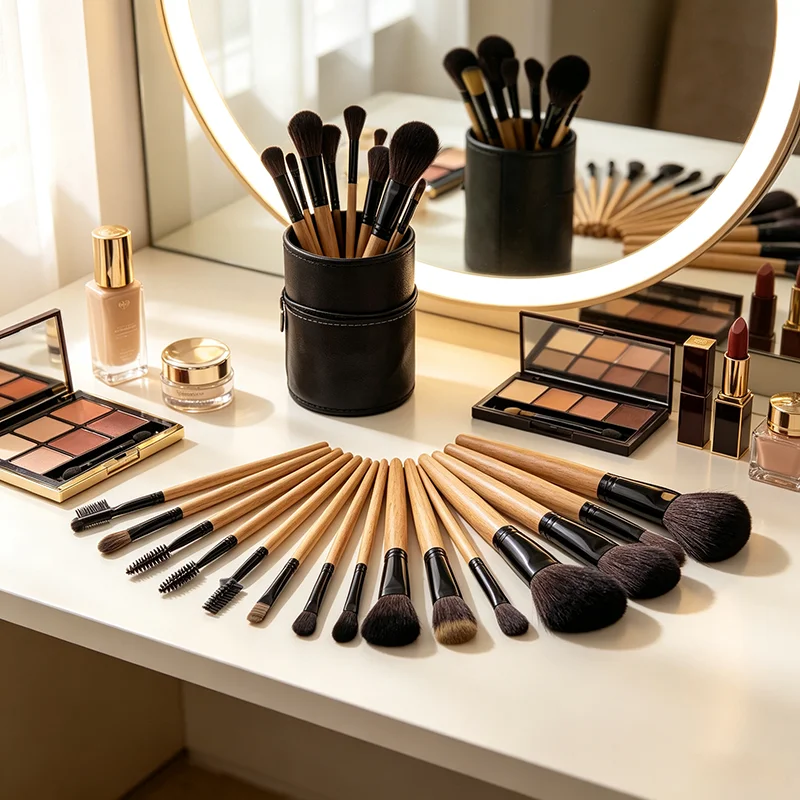 Gift Bag and Sponge for 24 pcs Makeup Brush Sets Cosmetics - Image 16