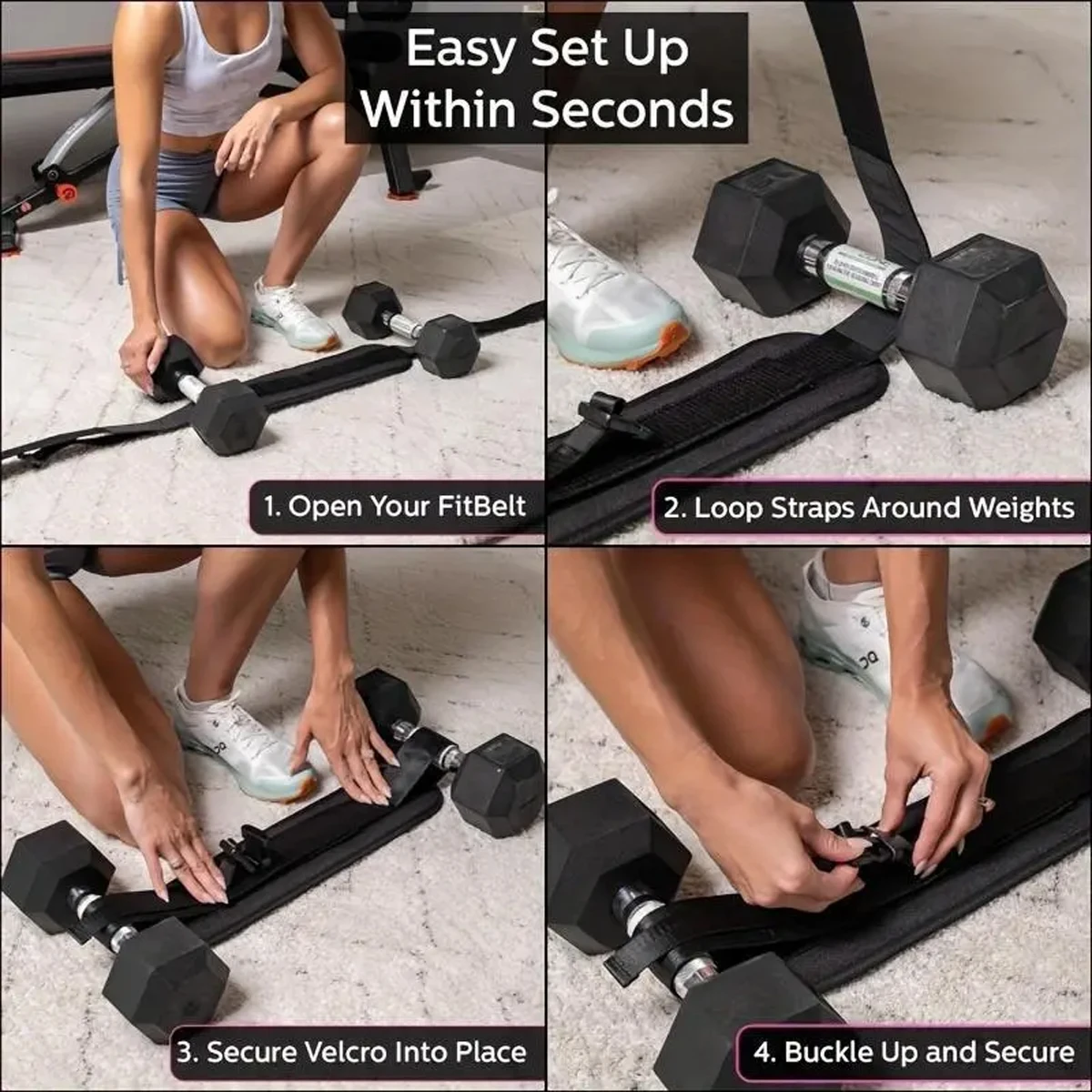 Adjustable Weighted Waist Belt, for Home Workouts, Dumbbell Training & Hip Shaping, Home Gym Fitness Equipment - Image 10