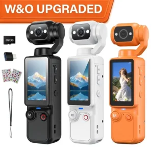 2026 New Portable 1MP Digital Camera with 4K Video, 16x Zoom & 180° Rotating Lens - Night Mode, Autofocus, Flash - Supports 32GB SD Card, 2000mAh Battery - Ideal Halloween Christmas Gift - Perfect for Travel & Portraits