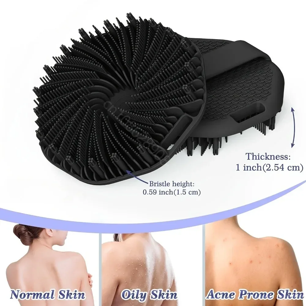 Bath Soft Silicone Back Brush Bath Shower Sponge Scrubbing - Image 11