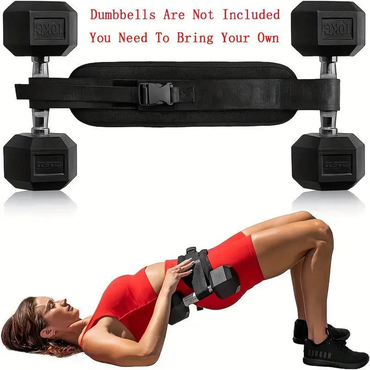 Adjustable Weighted Waist Belt, for Home Workouts, Dumbbell Training & Hip Shaping, Home Gym Fitness Equipment - Image 8