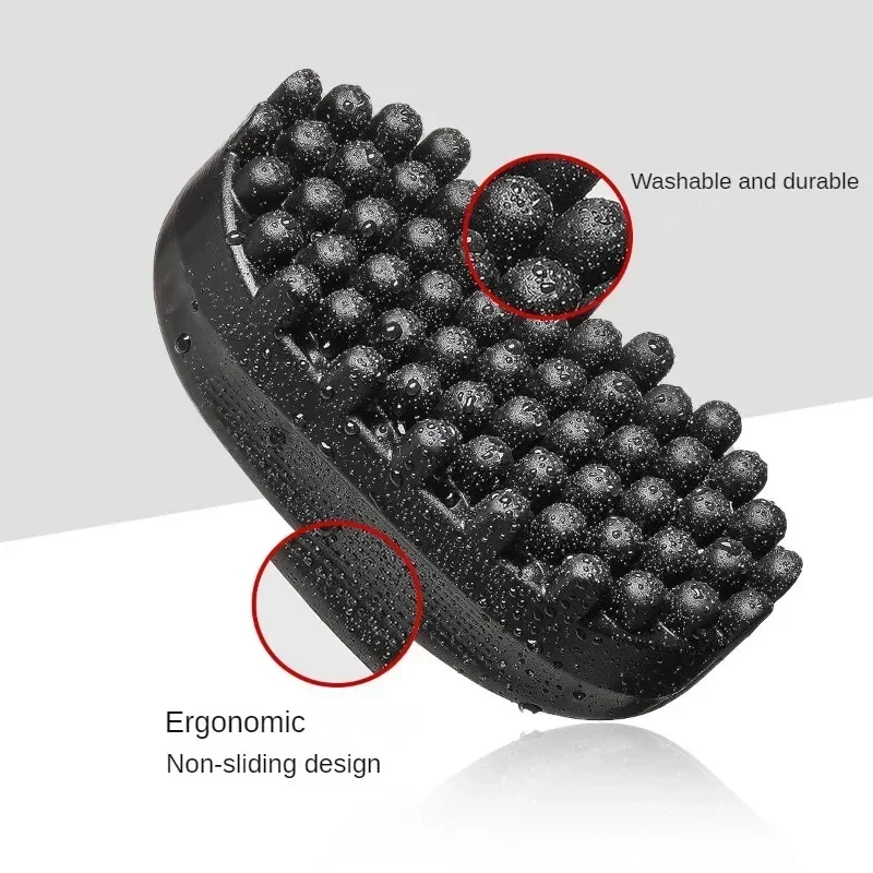 Portable Silicone Hair Brush Washable Durable Rubber - Image 4