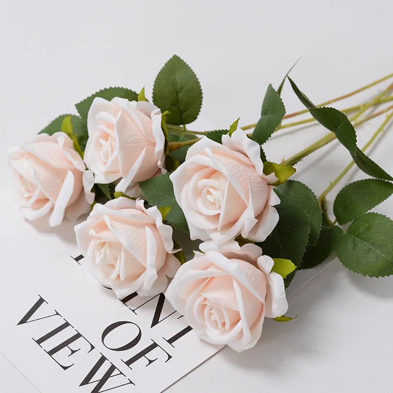 3/5/10/20pcs Roses Artificial Flowers Rose Flower Branch Artificial Red Roses Realistic Fake Rose for Wedding Home Decor - Image 10
