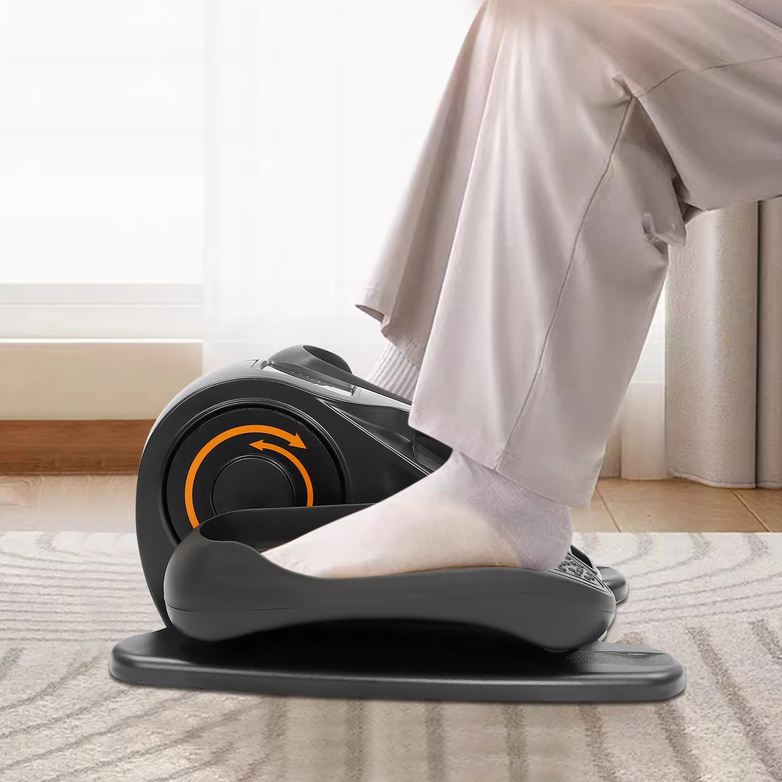 Step Fitness Machine, Under Desk Elliptical, Stepper Electric Compact Adjustable Bidirectional Quiet No Assembly for Home Indoor Gym - Image 5
