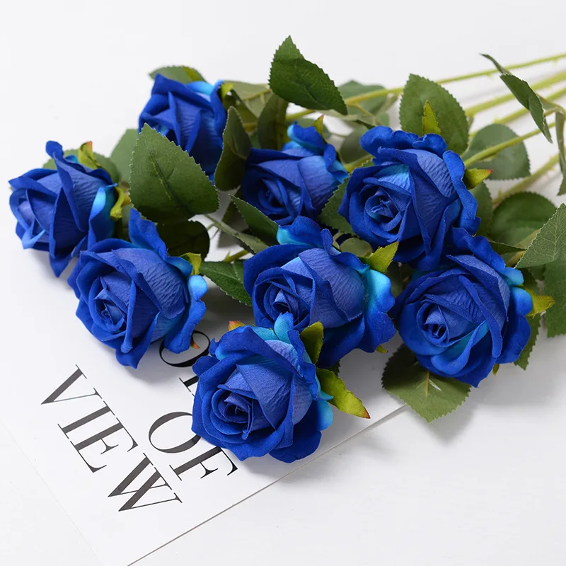 3/5/10/20pcs Roses Artificial Flowers Rose Flower Branch Artificial Red Roses Realistic Fake Rose for Wedding Home Decor - Image 16