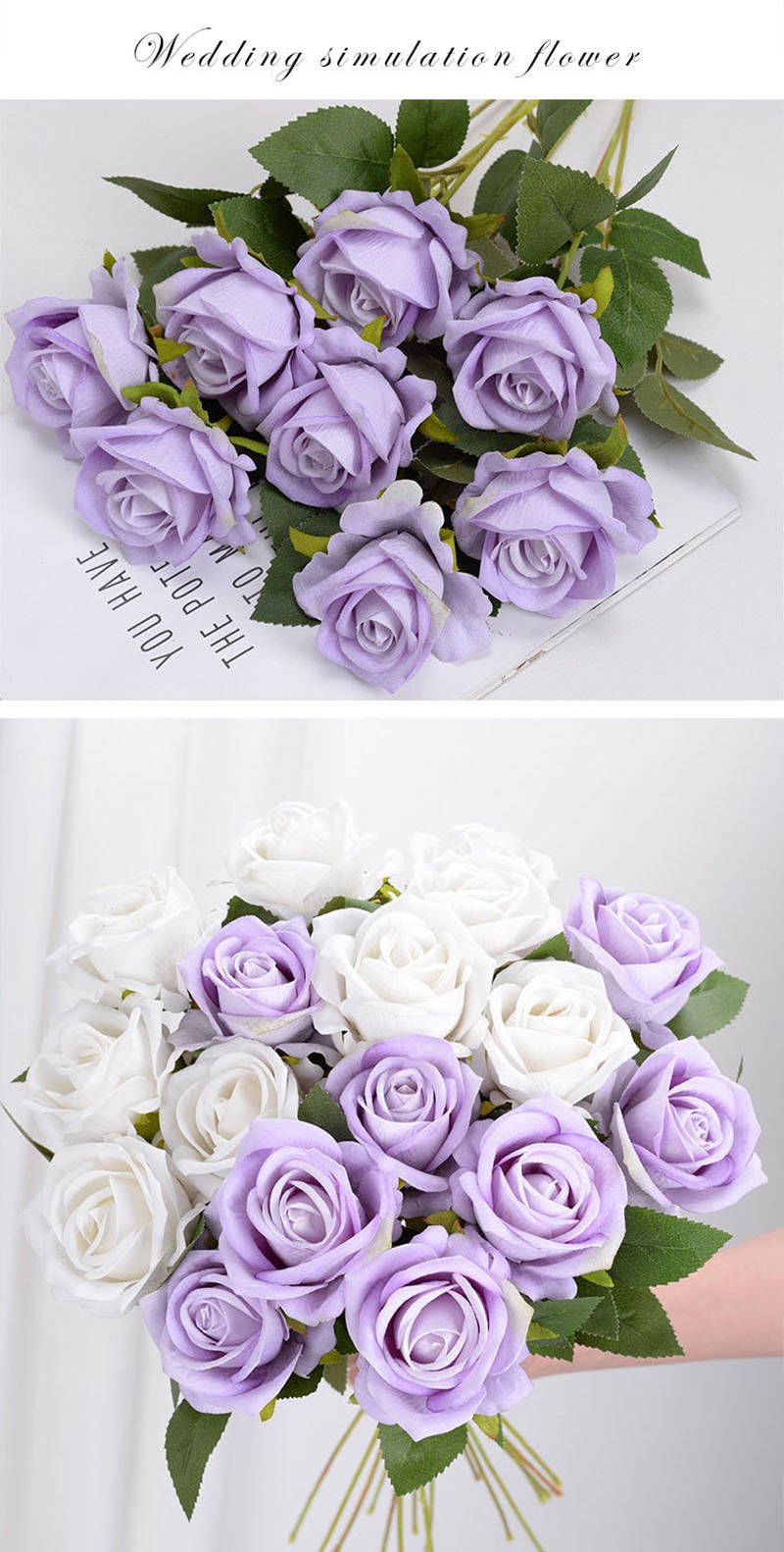 3/5/10/20pcs Roses Artificial Flowers Rose Flower Branch Artificial Red Roses Realistic Fake Rose for Wedding Home Decor - Image 22