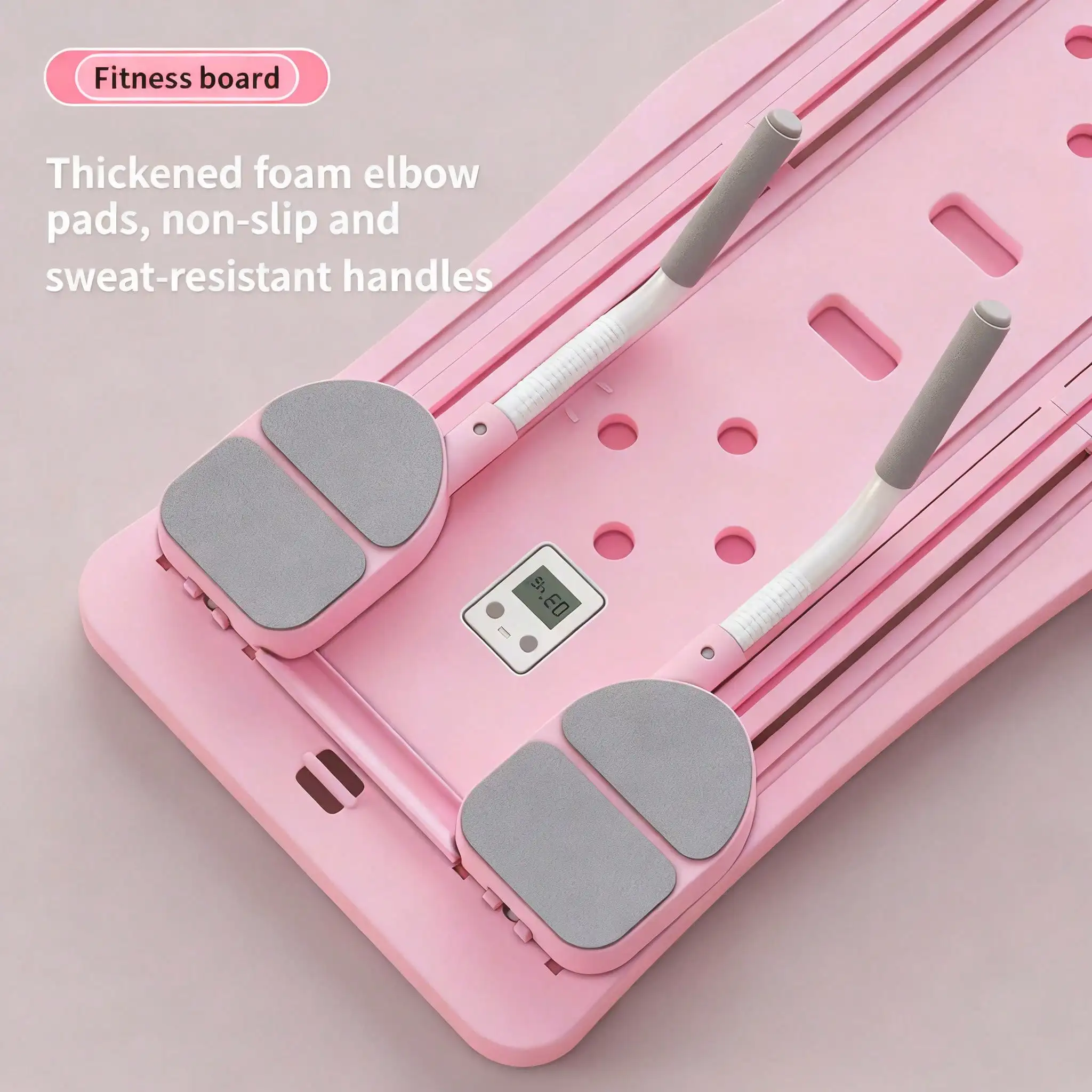 Pilates Sliding Board Foldable Fitness Reformer Platform Home Workout Equipment with Resistance Bands Abdominal Leg Training Machine Multifunctional Yoga Exercise Board Portable Full Body Workout Pilates Board - Image 7