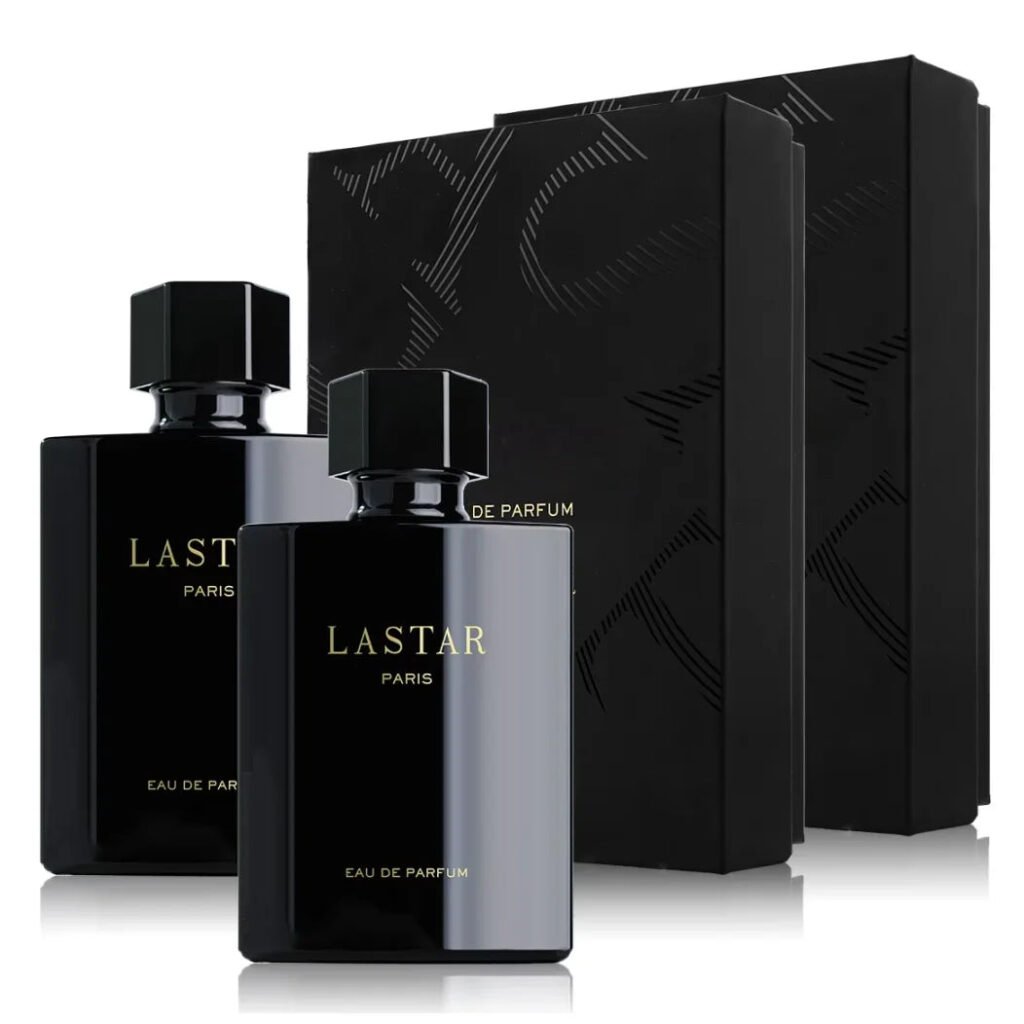 LASTAR Men's Perfume, Musk, Two Bottles Totaling 100ml/3.38fl oz.