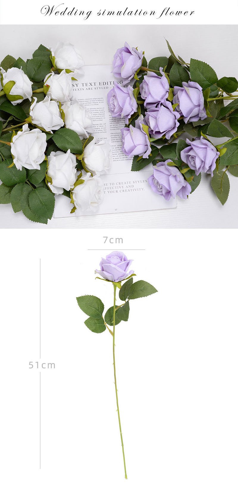 3/5/10/20pcs Roses Artificial Flowers Rose Flower Branch Artificial Red Roses Realistic Fake Rose for Wedding Home Decor - Image 23