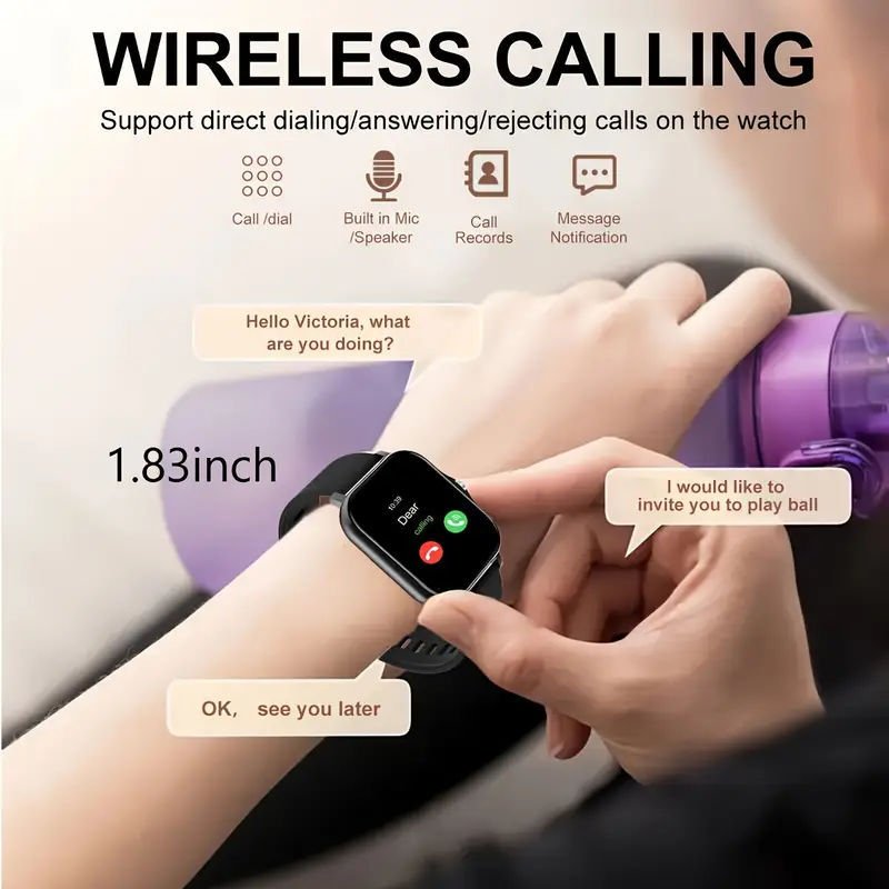 New Smartwatches Now On Sale, Featuring Message Alerts, Call Answering, Health Monitoring, Activity Tracking, Notification Reminders, And Fitness Functions.Not Waterproof - Image 9