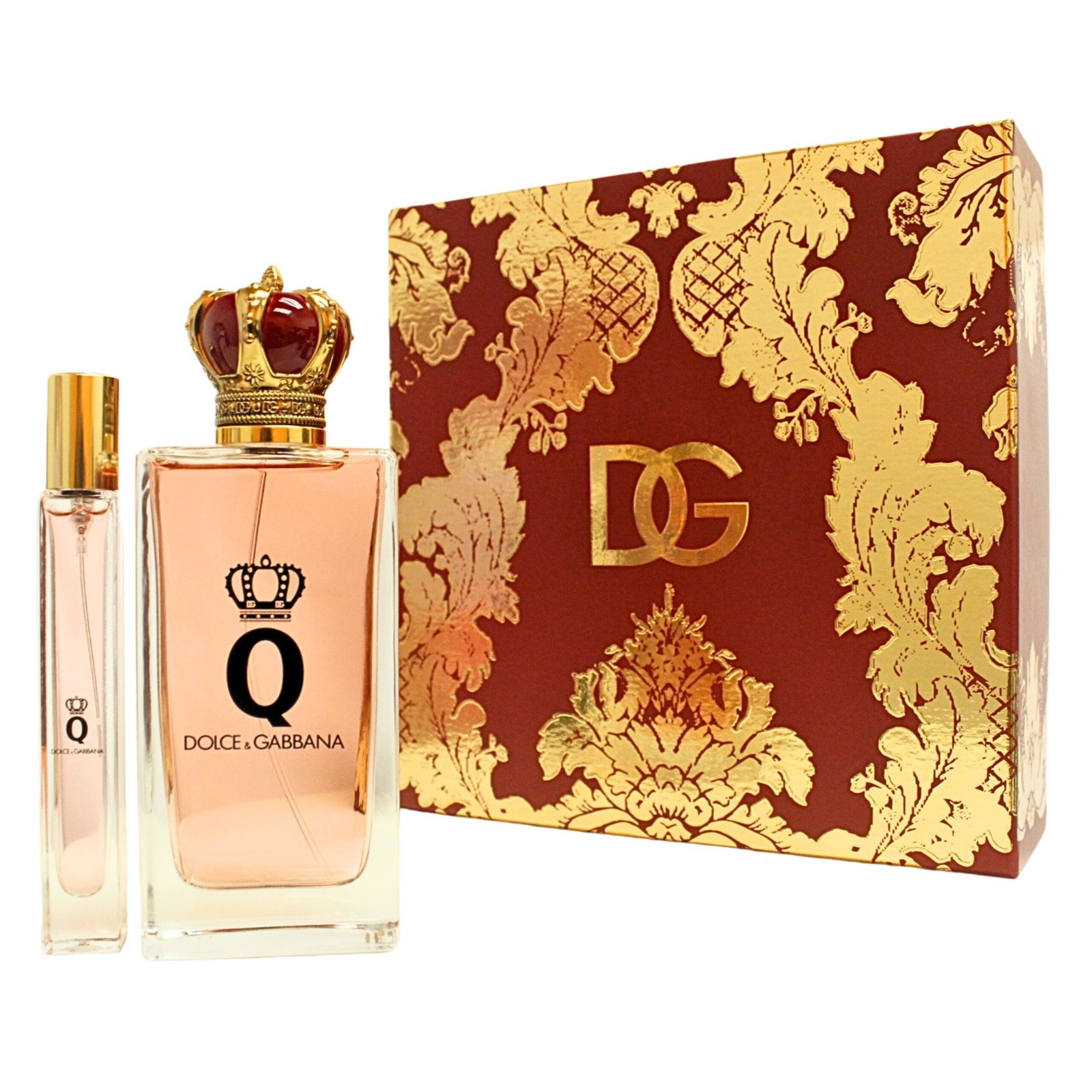 Q For Women By Dolce & Gabbana 2 Pc. Gift Set (Eau De Parfum Spray 3.3 oz. / 100 ml & 0.33 oz / 10 ml)