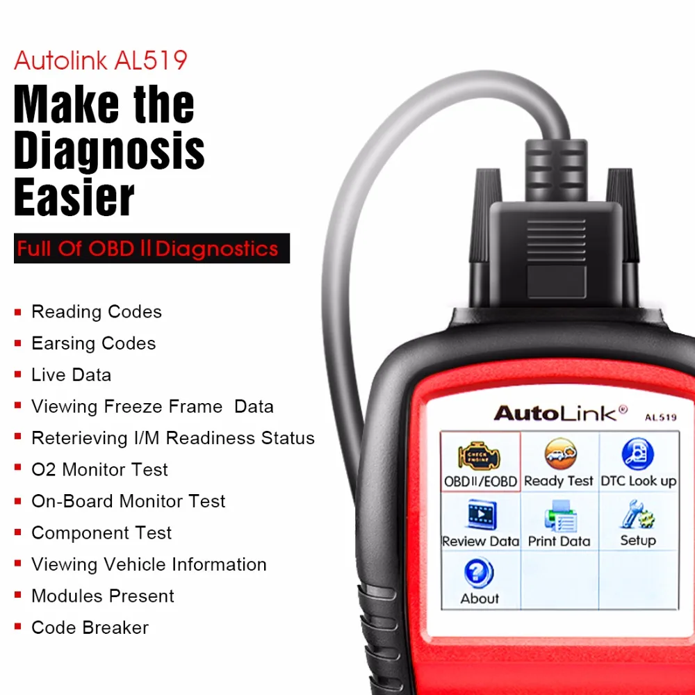 Autel AL619 AL519 OBD2 Scanner Car Diagnostic Tool Code - Image 6