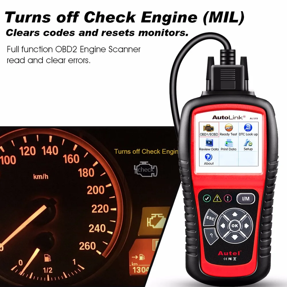 Autel AL619 AL519 OBD2 Scanner Car Diagnostic Tool Code - Image 7