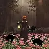 MYBOLE 6 Pack Halloween Black Scare Cat and Ghost Statues Party Decorations Yard Signs with Stakes - Image 6