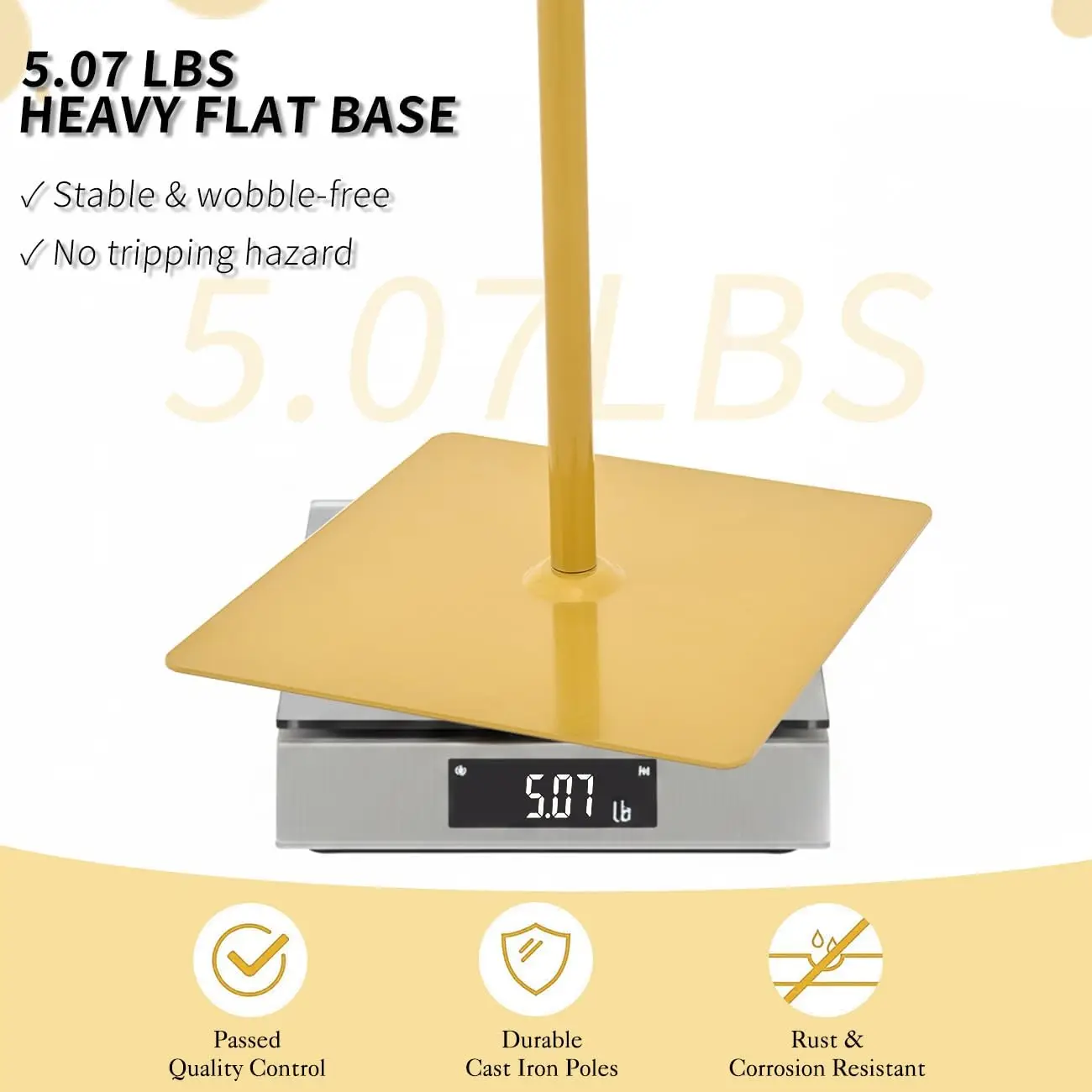 2Pcs Heavy Duty T-Shape Backdrop Stand, Adjustable 2.6-8FT Wedding Background Stand for Party Decor, Portable Metal T-Backdrop Support for Arch, Birthday, Baby Shower, Events - Image 4