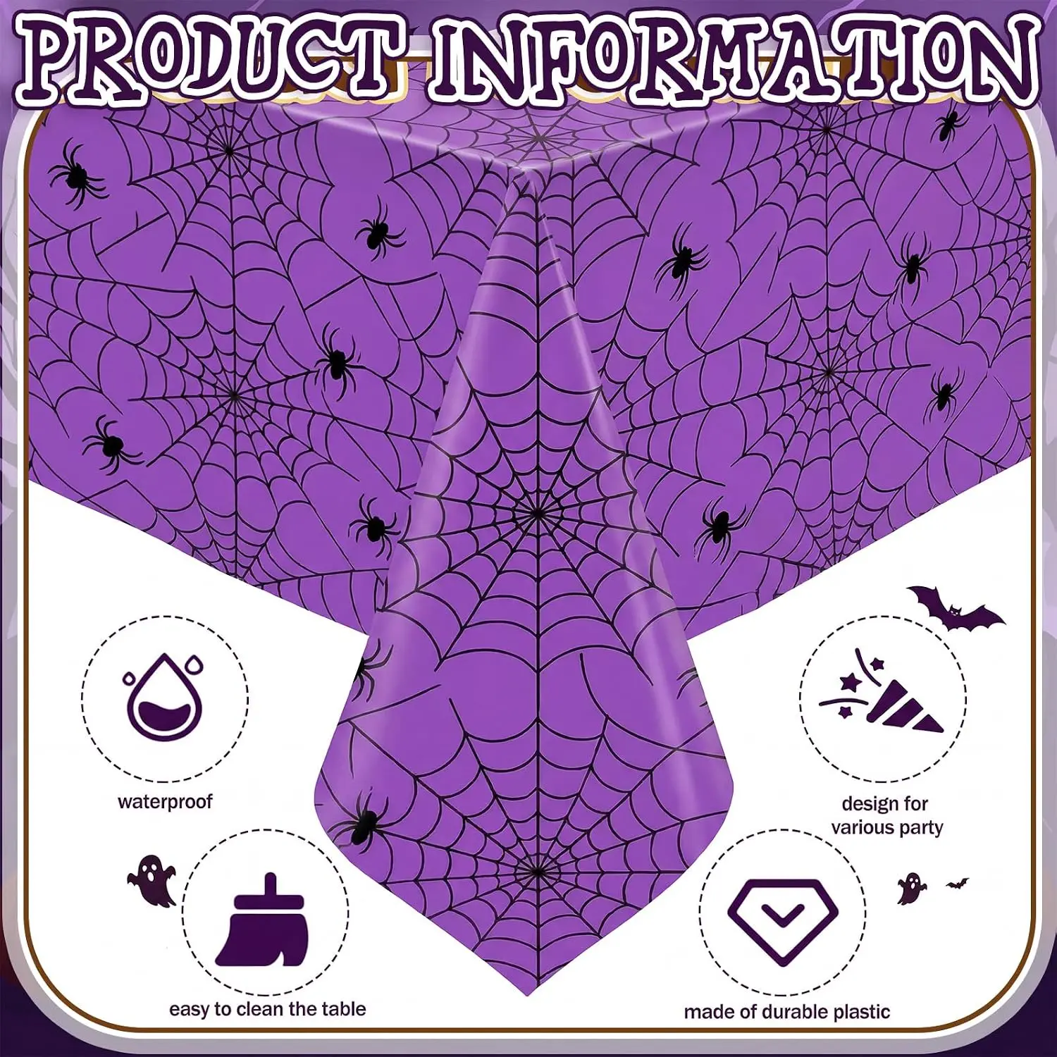 Gejoy 133 Pcs Halloween Party Decorations Set Horror Night Backdrop Balloon - Image 3