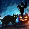 MYBOLE 6 Pack Halloween Black Scare Cat and Ghost Statues Party Decorations Yard Signs with Stakes - Image 2
