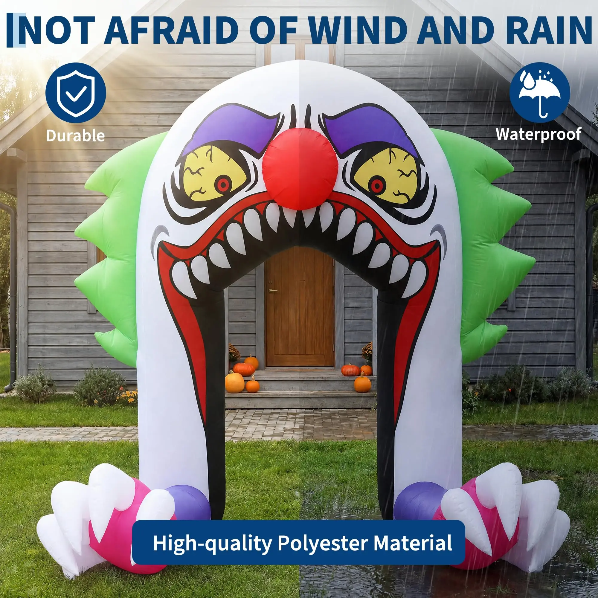5ft Halloween Inflatable Clown Arch For Trunk Or Treat Car Decorations - Image 4
