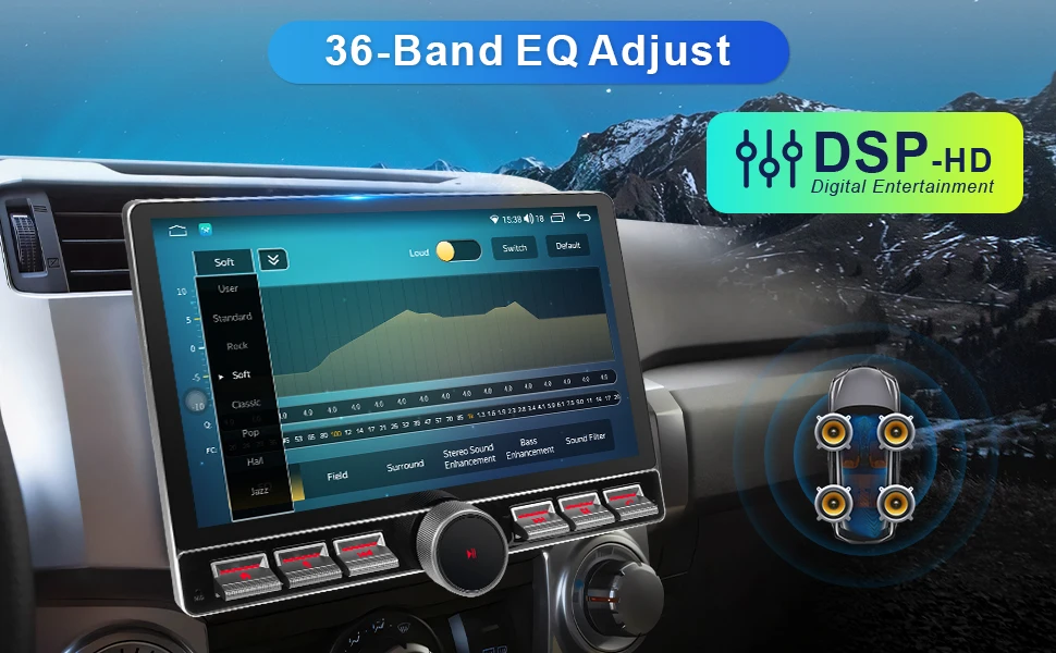 IYING Single Din 11.6" Car Radio Wireless CarPlay Android Auto 2+32GB, 5G WiFi Split‑Screen PIP, AM FM Car Stereo with Physical Knob, Steering Wheel Control, Detachable Adjustable Display - Image 12